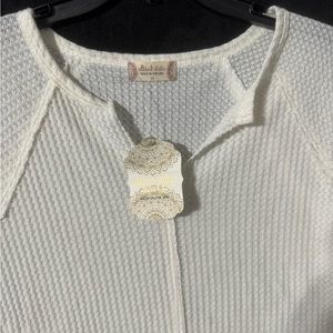 Altar'd State Short Sleeve Waffle Shirt